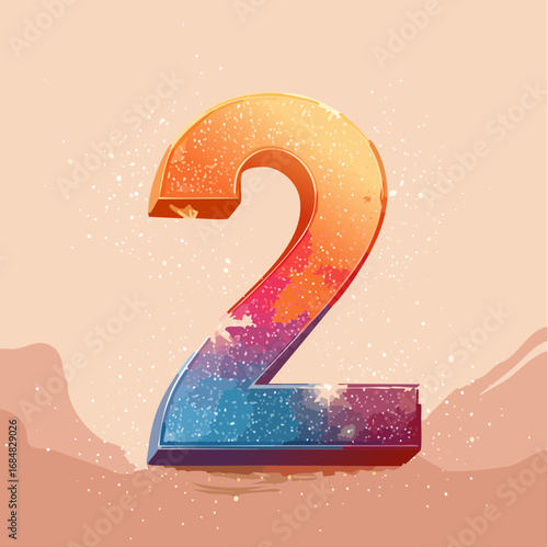 Numeri e Lettere Colorati con Effetto Glitter – Alfabeto e Cifre in Stile Artistico e Brillante