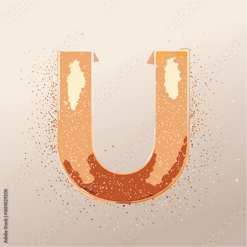 Numeri e Lettere Colorati con Effetto Glitter – Alfabeto e Cifre in Stile Artistico e Brillante