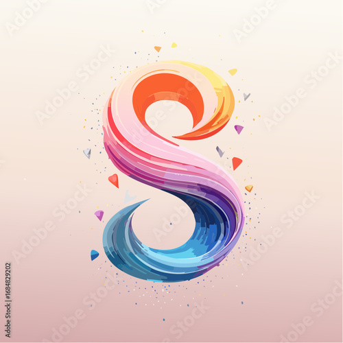 Numeri e Lettere Colorati con Effetto Glitter – Alfabeto e Cifre in Stile Artistico e Brillante