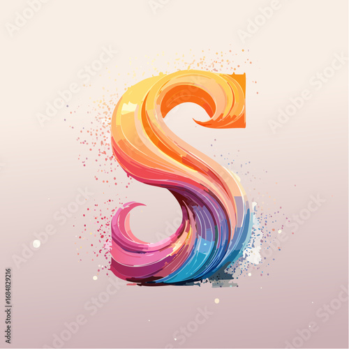 Numeri e Lettere Colorati con Effetto Glitter – Alfabeto e Cifre in Stile Artistico e Brillante