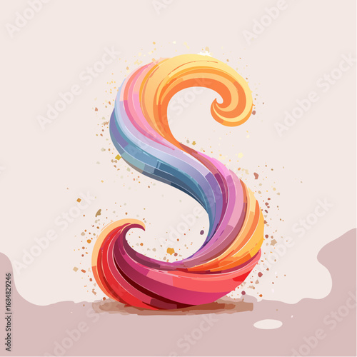 Numeri e Lettere Colorati con Effetto Glitter – Alfabeto e Cifre in Stile Artistico e Brillante