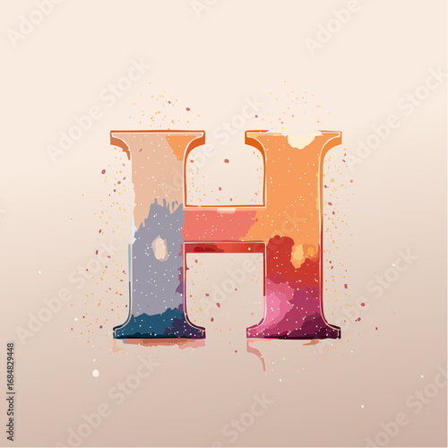 Numeri e Lettere Colorati con Effetto Glitter – Alfabeto e Cifre in Stile Artistico e Brillante