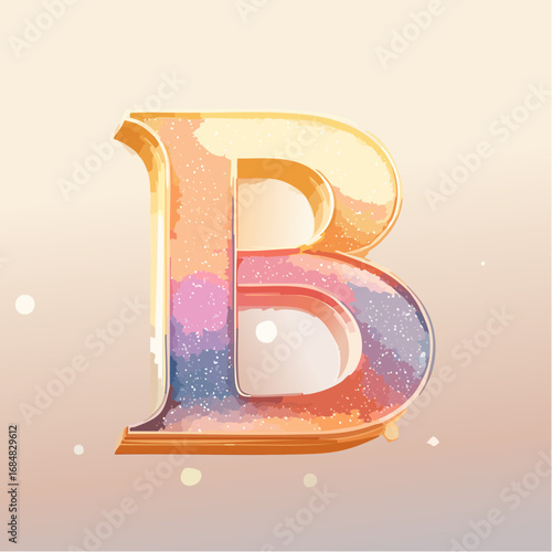 Alfabeto Creativo Colorato: Lettere Decorative con Effetti Artistici Moderni