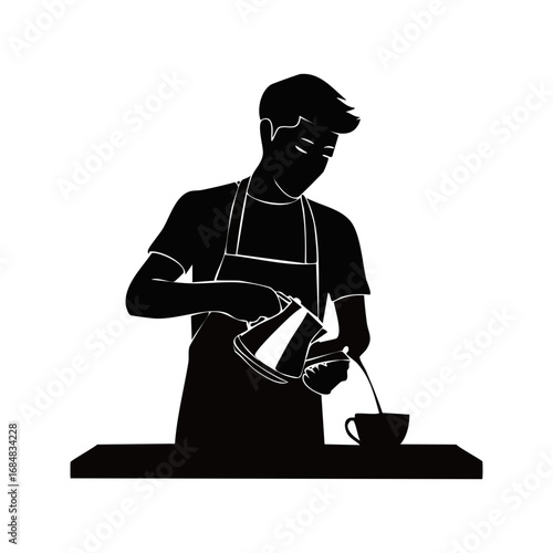 Male Carpenter Working Icon