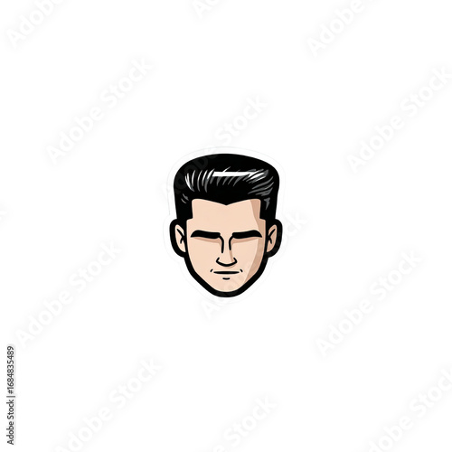 Cartoon Man Head Profile Picture, Avatar, Icon,