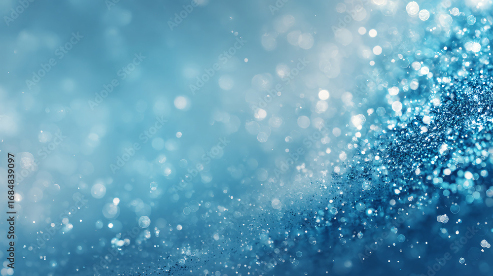 Obraz premium Blue Glittery Sparkle Background