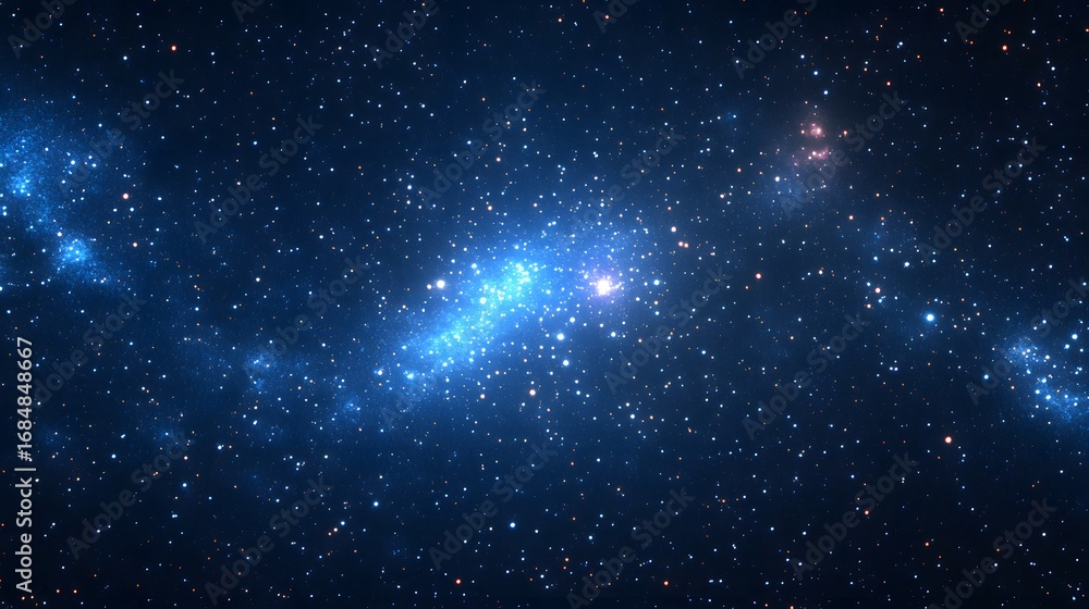 Fototapeta premium Vibrant Galaxy in Deep Space, Space Photography, Cosmic Environment, Scientific Exploration