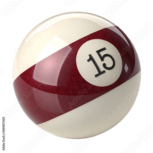 pool ball isolated on removed background