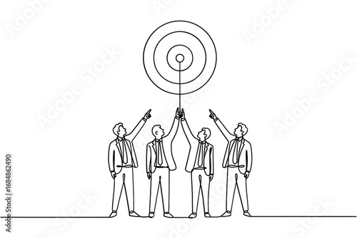 Teamwork reaching for a common goal