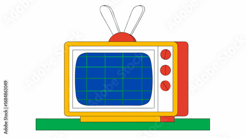 old-school-television-vector--