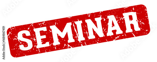 seminar rectangular sign. seminar stamp