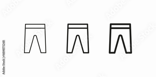 leggings trousers pants icon sign vector