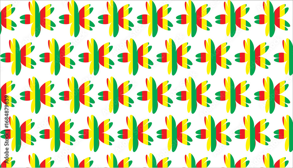 Obraz premium seamless pattern with colorful flower shapes