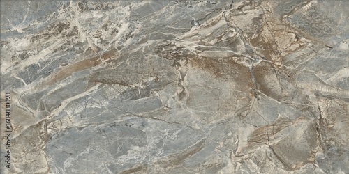 Natural Stone Textured Porcelain Tile with Earthy Tones and Detailed Veining	