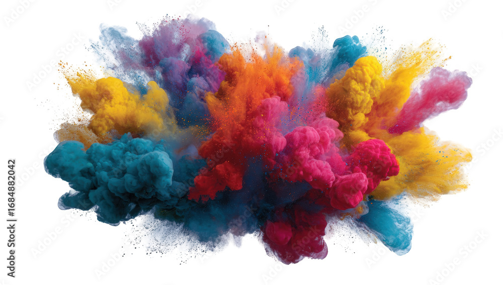 Fototapeta premium Colorful ink explosion in a liquid