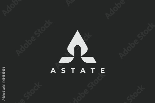 A latter real estate logo