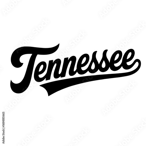 Creative design featuring Tennessee state symbol and volunteer state slogan in bold typography