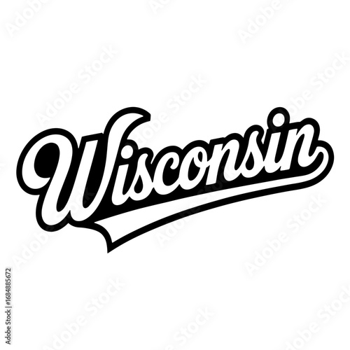 Wisconsin state silhouette featuring cows and stars in a unique design celebrating local culture