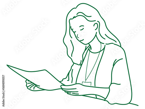 女性　イラスト