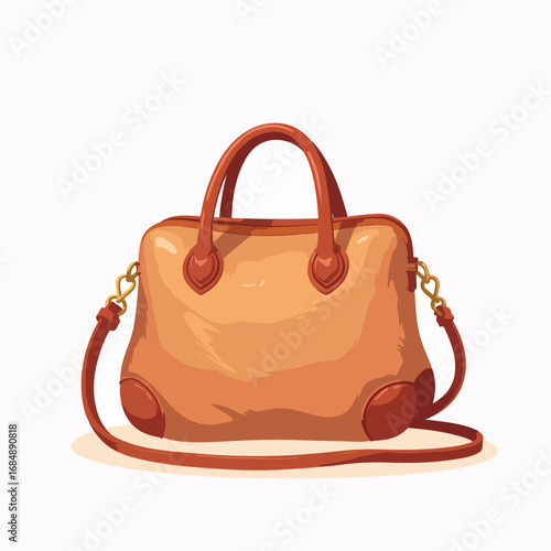 Elegant handbag with smooth leather finish and stylish design, featuring comfortable handles and shoulder strap. This premium handbag exemplifies fashion accessories for modern lifestyle.