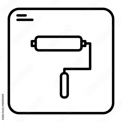 Paint roller Free Icon