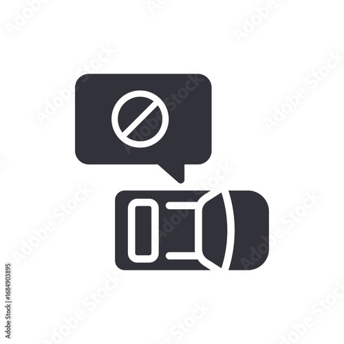 No Parking Notification Symbol Vehicle Restriction Zone Indication Driver Alert Signage