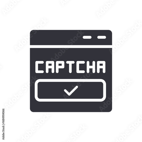 Captcha Verification Interface Representing Automated Human Determination Security Measure
