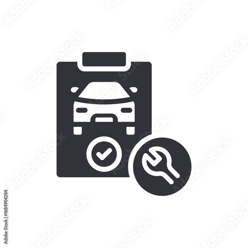 Automotive Inspection Checklist Symbolizing Service And Maintenance Assurance With Approval