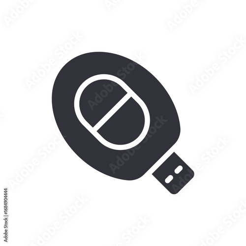 Stylized Representation Of An Electronic Key Device For Vehicle Access Systems Isolated