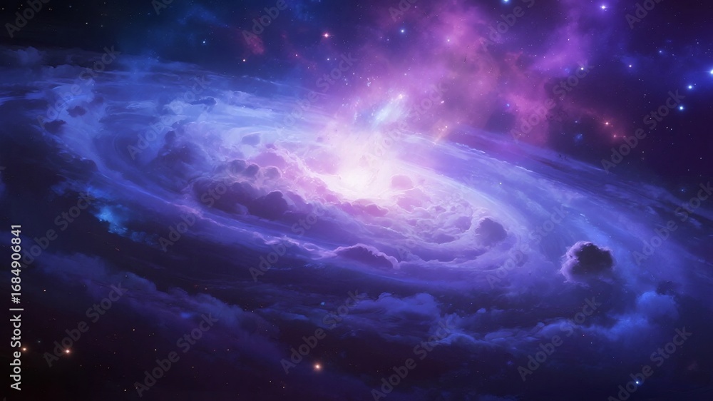 Naklejka premium space background with space