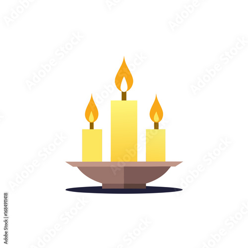 soft  ambient lighting emanating from candles or d