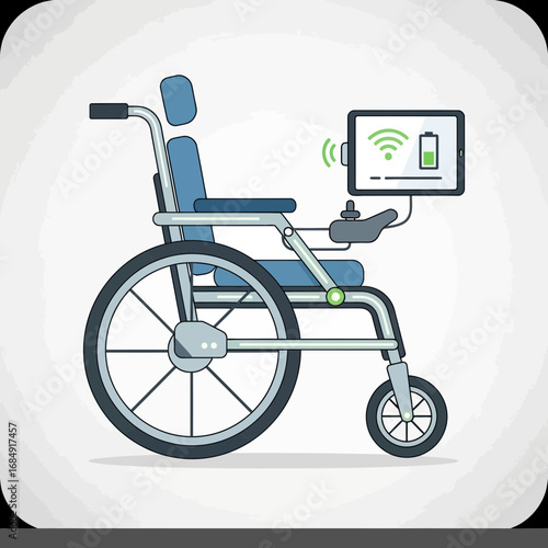 wheelchair isolated on white background