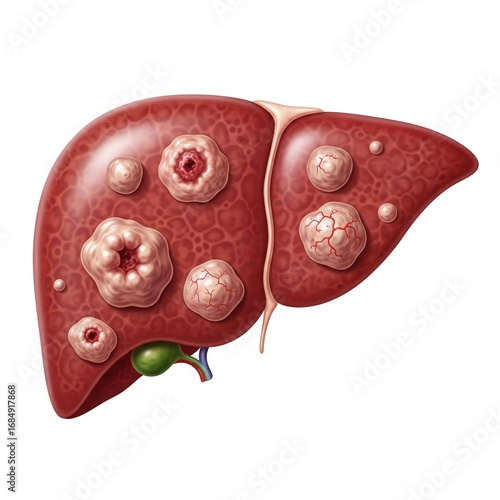 Human Liver Cancer Awareness and Medical Concept