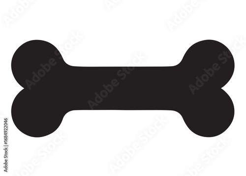 dog bone logo silhouette vector, dogs bone vector illustration, pet bone logo silhouette vector, puppy chew bone vector, animal bone logo silhouette vector on white background 