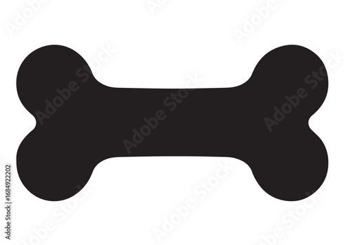 dog bone logo silhouette vector, dogs bone vector illustration, pet bone logo silhouette vector, puppy chew bone vector, animal bone logo silhouette vector on white background 