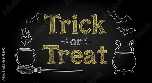 Spooky Halloween celebration text 