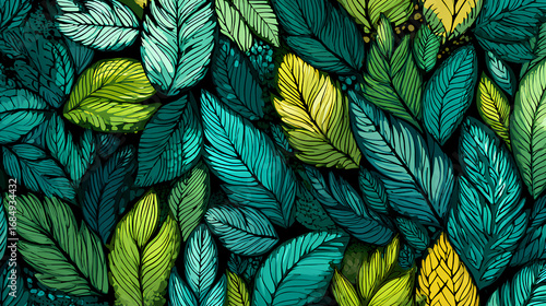 Wallpaper Mural Abstract floral background Torontodigital.ca