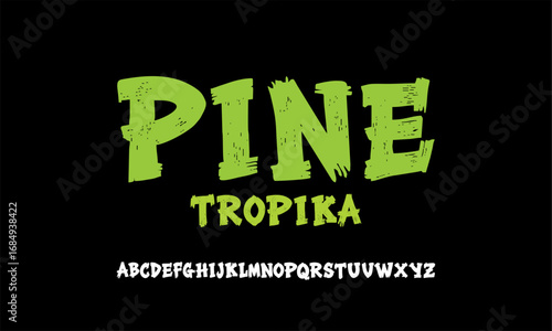 Tropical Alphabet Type Font