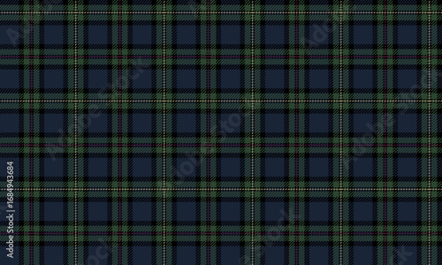 This seamless plaid pattern, featuring blue, green, black, and yellow, offers a classic and vibrant feel, perfect for designing clothes, skirts, or pants, adding a unique, contemporary appeal.
