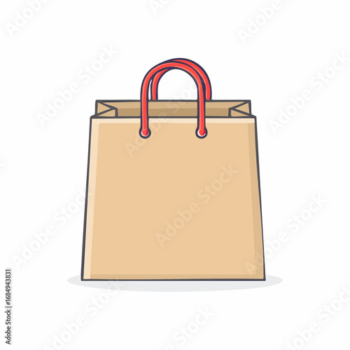 Illustration plate stylisée de packaging réutilisable