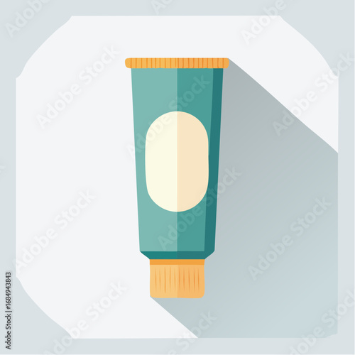 Illustration plate stylisée de packaging hygiène