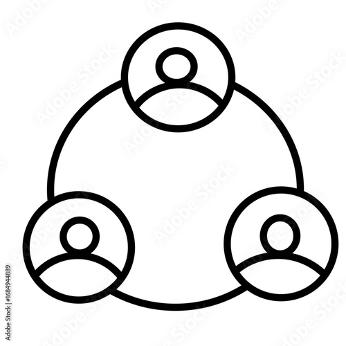 Business Cooperation web icons in line style. Meeting, cooperation, business people, audience, briefing, plan, collection. Vector illustration.