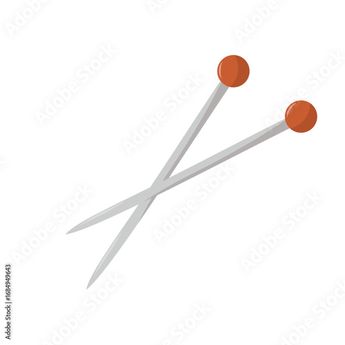 Knitting needles straight point needle to knit with yarn, woolen threads.