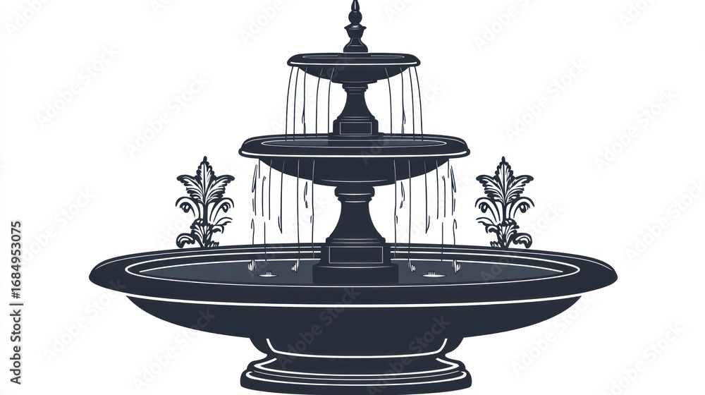 Fototapeta premium Classic tiered fountain design