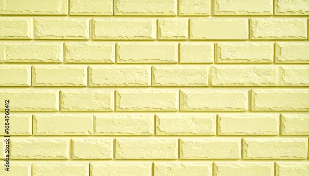 Obraz premium Pale yellow brick wall texture