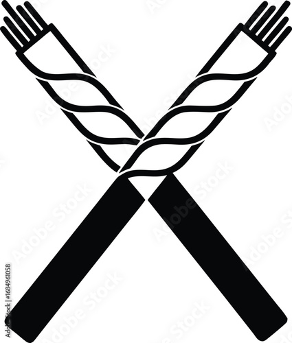 fiber cable vector illustration