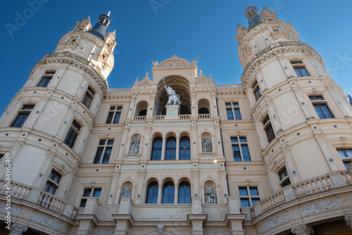 Castle in worms-eye view