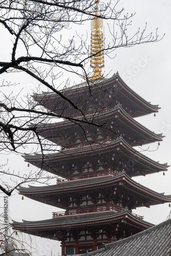Japanese pagoda in Tokyo