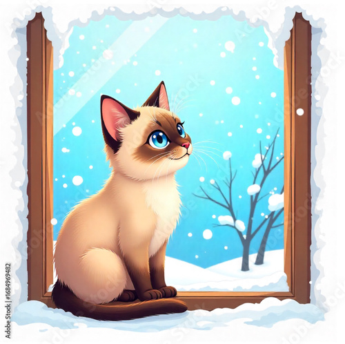 cat in the window