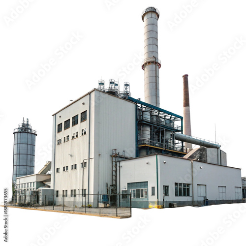 Factory isolated on transparent background  
